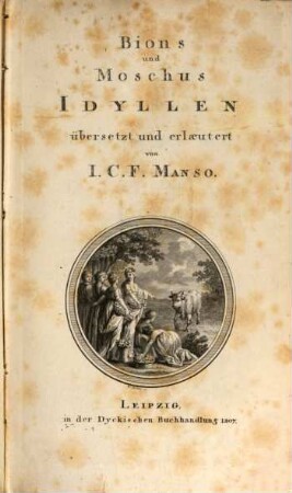 Bions und Moschus Idyllen