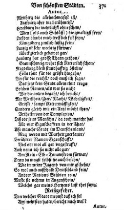 Von schönsten Städten.