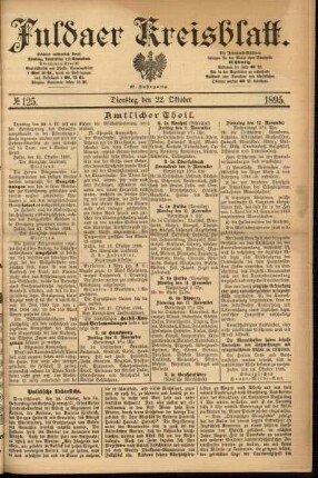 Ausgabe vom Dienstag, den 22. Oktober 1895.