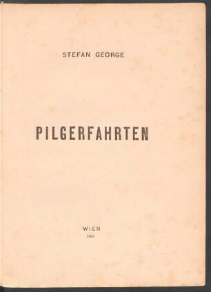 Pilgerfahrten