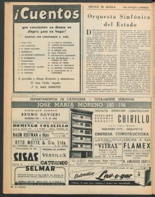 Orquesta sinfónica del Estado : Crítica de música