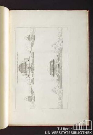 Pl. 4e. Coupe et élévation de la Chapelle sépulchrale de M. La Barre.