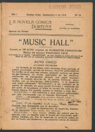 Acto único