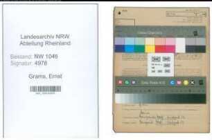 Entnazifizierung Ernst Grams , geb. 13.04.1902 (Kaufmaennischer Angestellter)