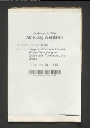 Landeskapital des Klosters Marienstätten in Osnabrück vom 19.6.1679