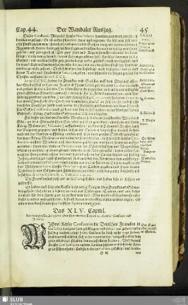 Das XLV. Capitel