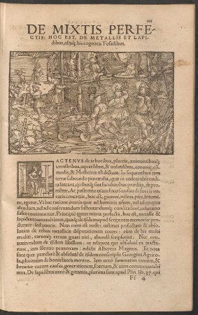 De Mixtis Perfectis: Hoc Est, De Metallis Et Lapidibus, aliisque his cognatis Fossilibus.