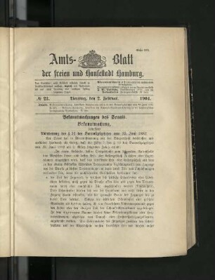 No. 23, 2. Februar 1904.