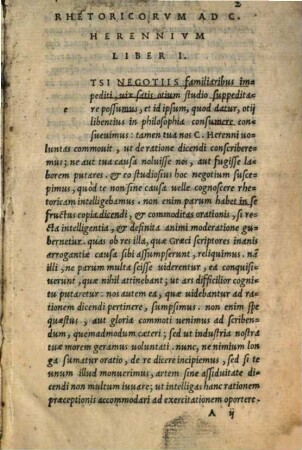 Rhetoricorum Ad C. Herennium Libri IIII