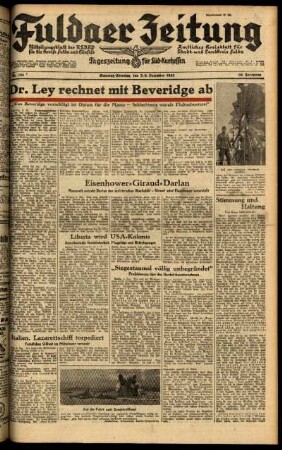 Ausgabe vom Samstag, den 05. Dezember 1942.