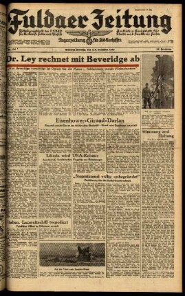 Ausgabe vom Samstag, den 05. Dezember 1942.