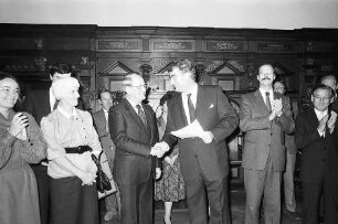 60. Geburtstag von Bürgermeister Berthold Kiefer [mit Rolf Böhme und Sven von Ungern-Sternberg]