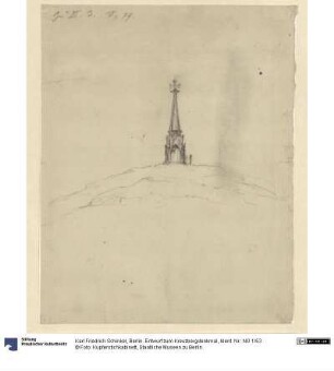 Berlin. Entwurf zum Kreuzbergdenkmal