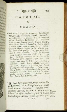 Caput XIV. De Cervo.