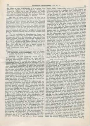 469-472 [Rezension] Campenhausen, Hans von, Ambrosius von Mailand als Kirchenpolitiker