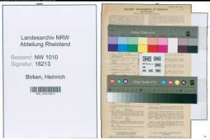 Entnazifizierung Heinrich Birken , geb. 17.08.1901 (Verwaltungsangestellter)