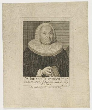 Bildnis des Iohann Friederich Stoy