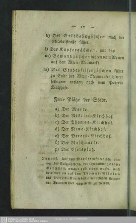 Freie Plätze der Stadt