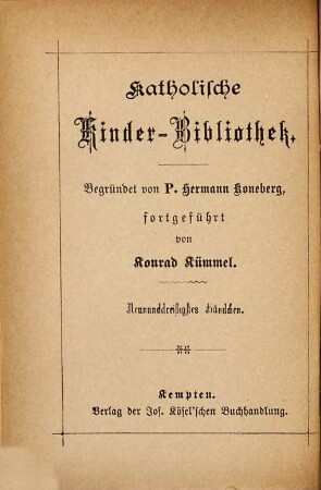Des Kindes Märchenschatz : eine Sammlung der schönsten Märchen für unsere lieben Kleinen, 1