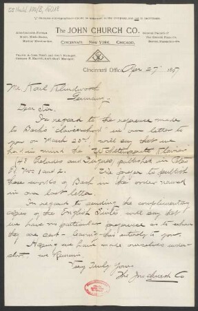 Brief an Karl Klindworth : 27.04.1897