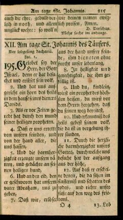 XII. Am tage St. Johannis des Täufers