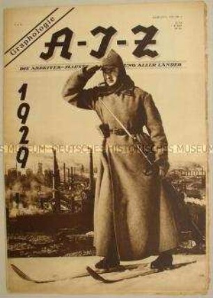Proletarische Wochenzeitschrift "A-I-Z" u.a. zum sozialistischen Aufbau in der Sowjetunion