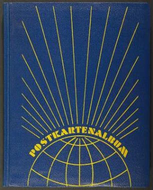 Sammelalbum mit Fotografien (Postkarten) von Dampflokomotiven der Baureihe 20 bis 59 : Sammelalbum mit Fotografien (Postkarten) von Dampflokomotiven der Baureihe 20 bis 59. Kunstlerdereinband, bedruckt; 27,3 x 21,7 x 2 cm (um 1970). Dresden: SLUB/DF 2009.C.28