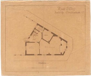 Billing, Hermann; Karlsruhe, Eisenlohrstr. 23; Haus Billing (Simon) - Grundriss EG