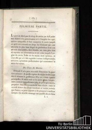 Du choix des raisins