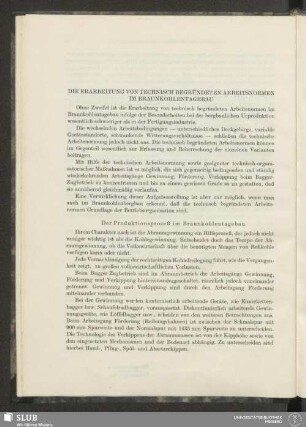 Die Erarbeitung Von Technisch Begründeten Arbeitsnormen Im Braunkohlentagebau