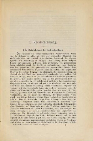 Grammatik der neufranzösischen Schriftsprache : (16.-19. Jahrhundert), 1