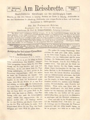 Nr. 9. September 1910.