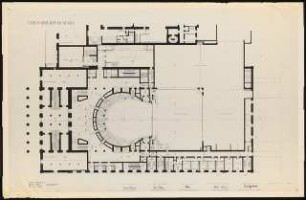 Nationaltheater, München: Grundriss Balkon 1:100