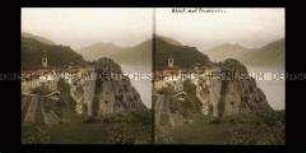 Blick auf Tremosine gegen den Monte Stivo