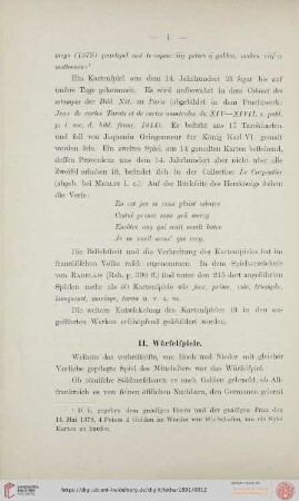 II. Würfelspiele