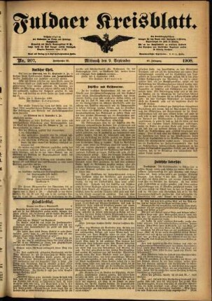 Ausgabe vom Mittwoch, den 09. September 1908.