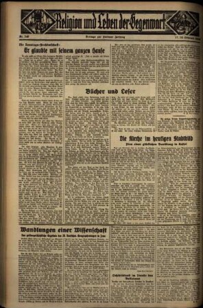 Vierte Ausgabe vom Sonntag, den 18. Oktober 1936.