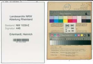Entnazifizierung Heinrich Erlenhardt , geb. 27.06.1905 (Schneidermeister)