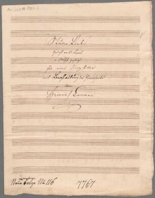 Stumme Liebe, Singstimme, Klavier - BSB Mus.Schott.Ha 7987-3