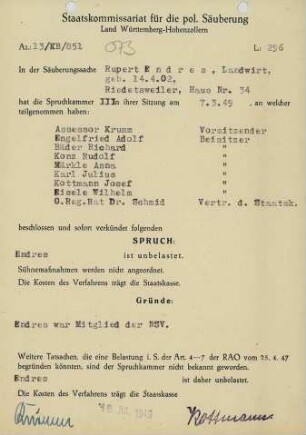 Endres, Rupert