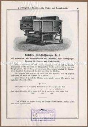 Breitdreschmaschine Typ 1