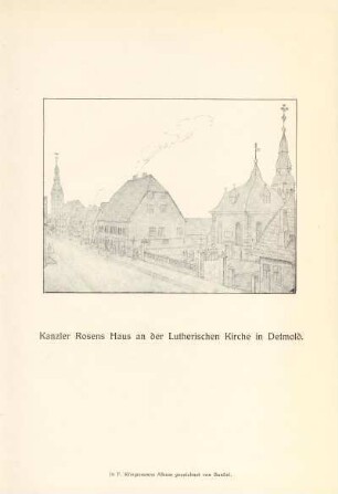 Kanzler Rosen Haus an der Lutherischen Kirche in Detmold