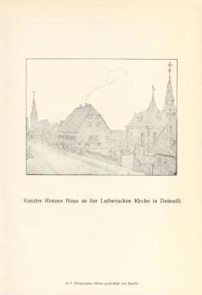 Kanzler Rosen Haus an der Lutherischen Kirche in Detmold