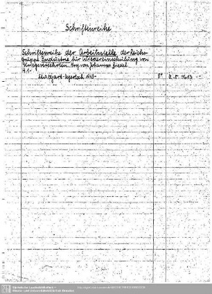 Schriftenreihe