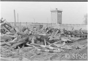 Mauerfall, Potsdam, Babelsberg, Grenzanlage.