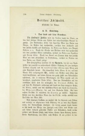 Dritter Abschnitt. Geschichte der Römer. §. 31. Einleitung