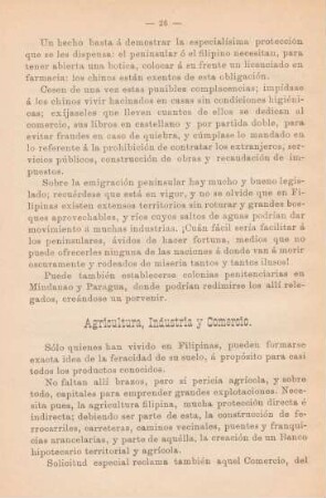 Agricultura, industria y comercio