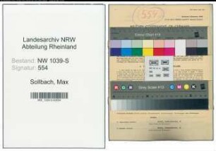 Entnazifizierung Max Sollbach , geb. 14.07.1903 (Angestellter)