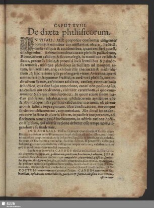 Caput XVIII. De diaeta phthisicorum