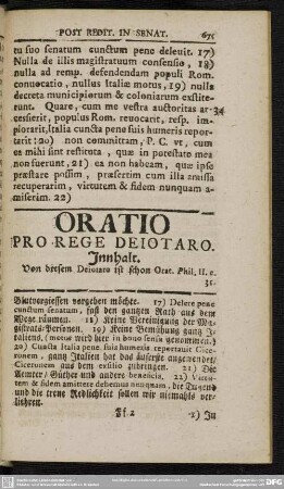 Oratio Pro Rege Deiotaro